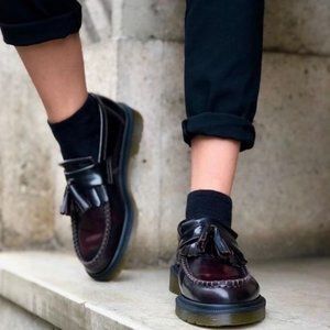 Dr. Martens Adrian Loafers in Cherry Red